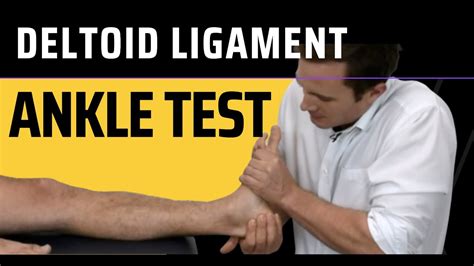 stress testing for ankle ligaments